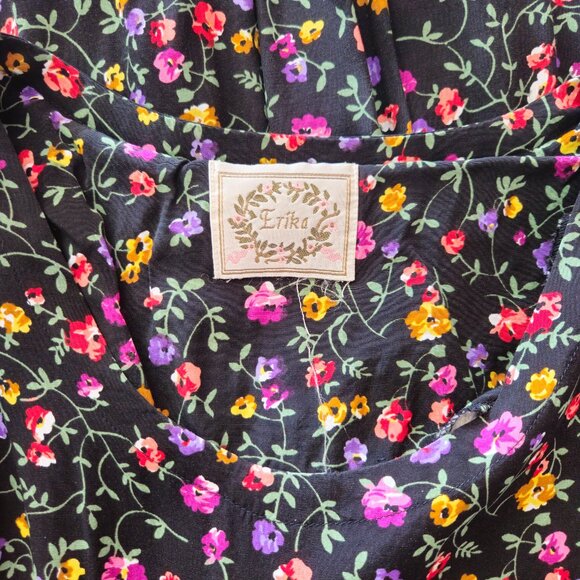 VTG Cottage core Floral Midi Dress - Picture 5 of 7